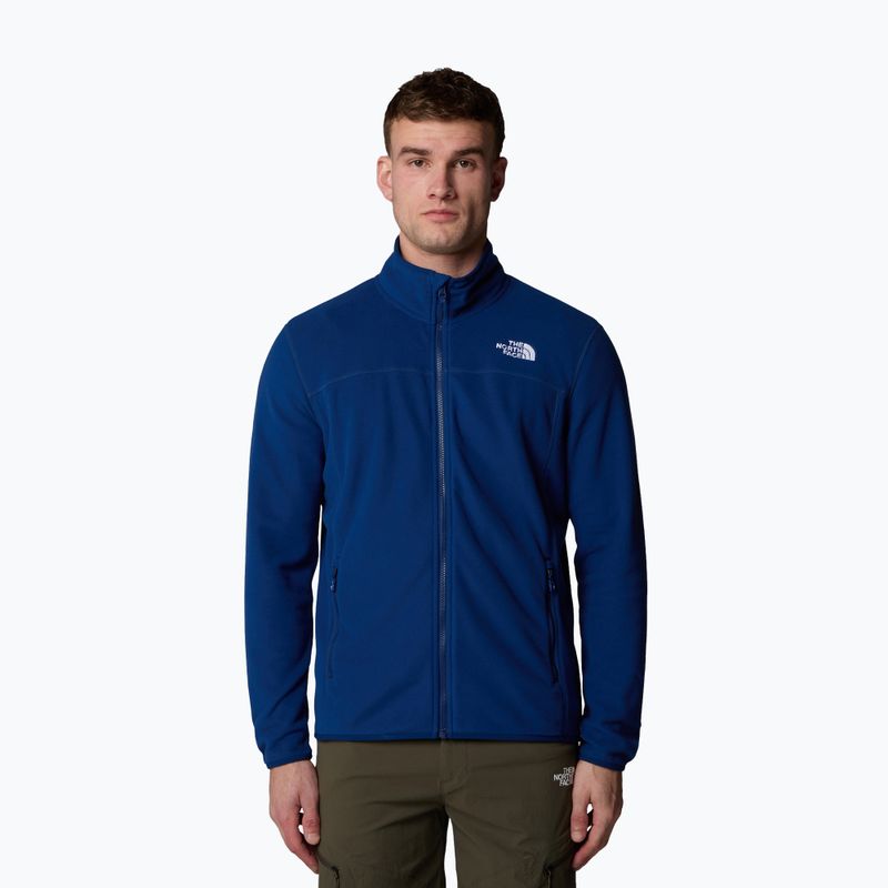 Bluză pentru bărbați The North Face 100 Glacier Full Zip estate blue