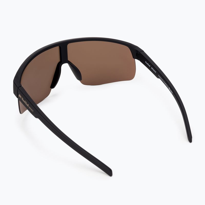 Ochelari de ciclism Red Bull Spect Dakota din cauciuc negru/fumuri cu oglindă aurie 2