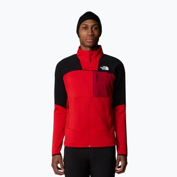 Bluză de trekking pentru bărbați The North Face Stormgap Powergrid high risk red/tnf black/garnet red
